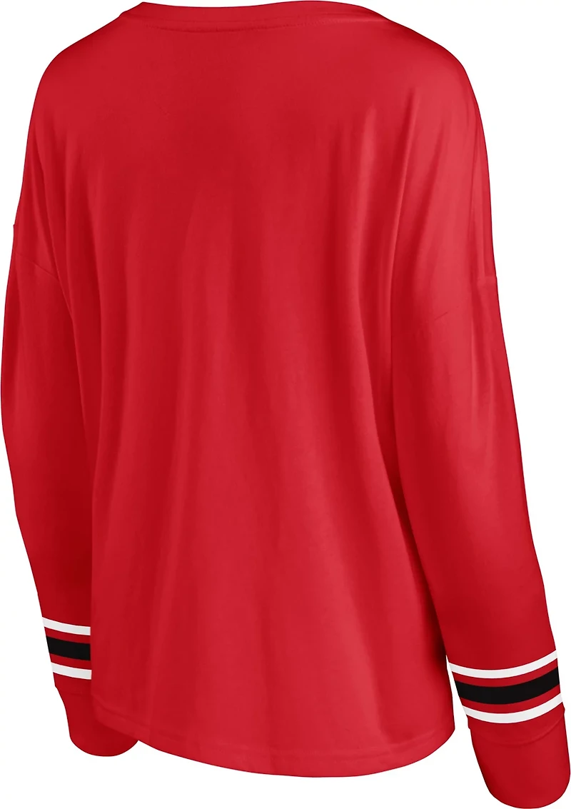 Fanatics Women's Texas Tech University Fundamentals Triple Script Long Sleeve T-shirt