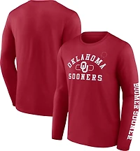 Fanatics Men's University of Oklahoma Fundamentals Modern Arch Long Sleeve T-shirt