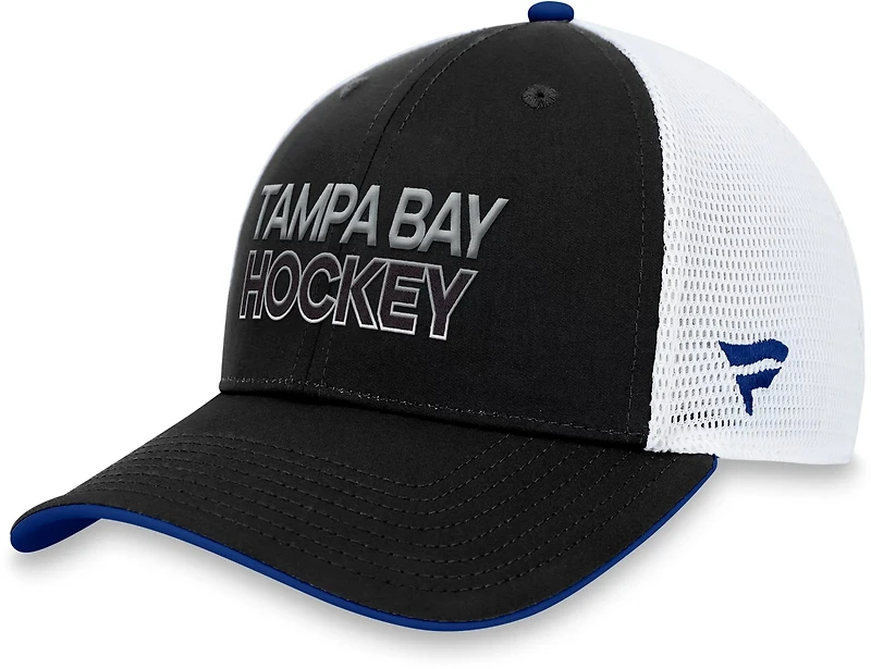 Fanatics Tampa Bay Lightning Authentic Pro Rink Structured Meshback with Snap Trucker Hat