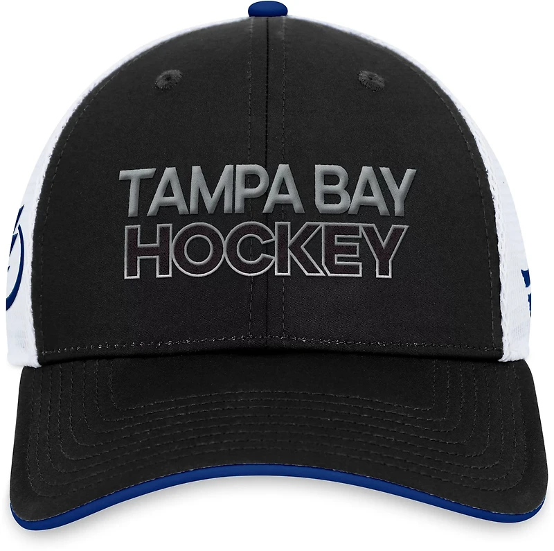 Fanatics Tampa Bay Lightning Authentic Pro Rink Structured Meshback with Snap Trucker Hat