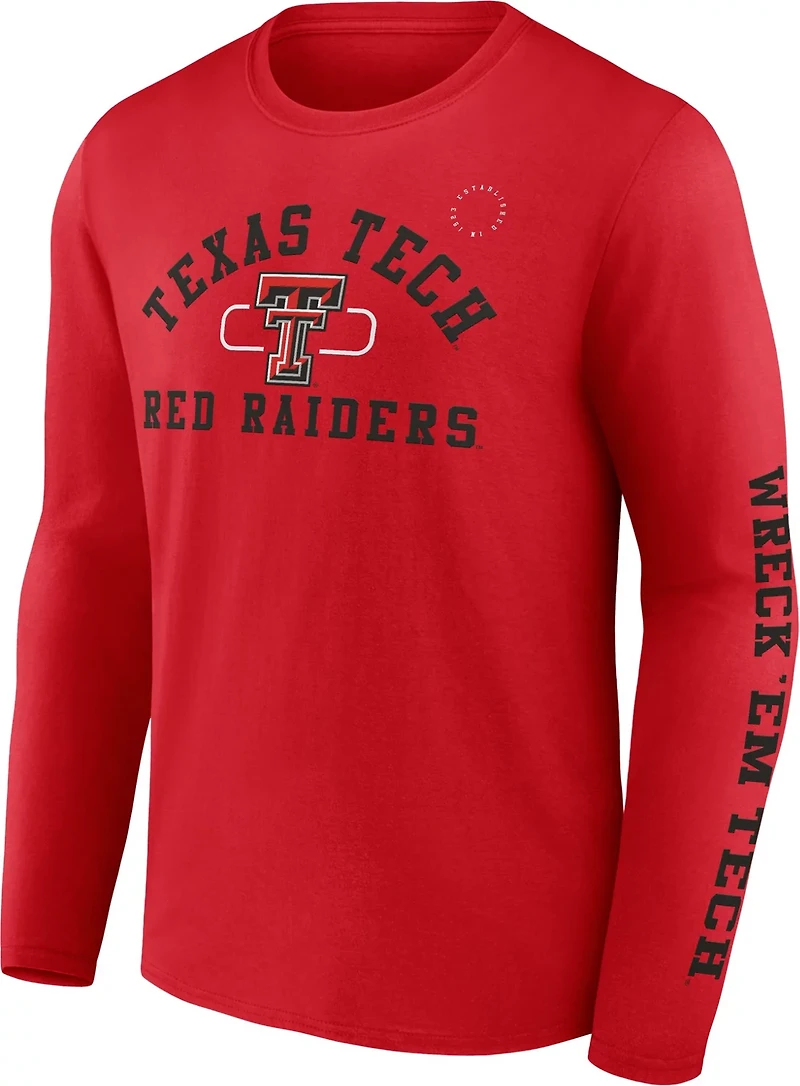 Fanatics Men's Texas Tech University Fundamentals Modern Arch Long Sleeve T-shirt
