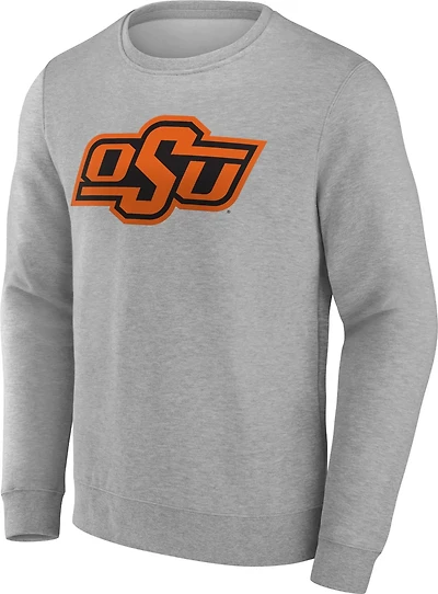 Fanatics Men's Oklahoma State University Evergreen Fleece Applique Crew Pullover