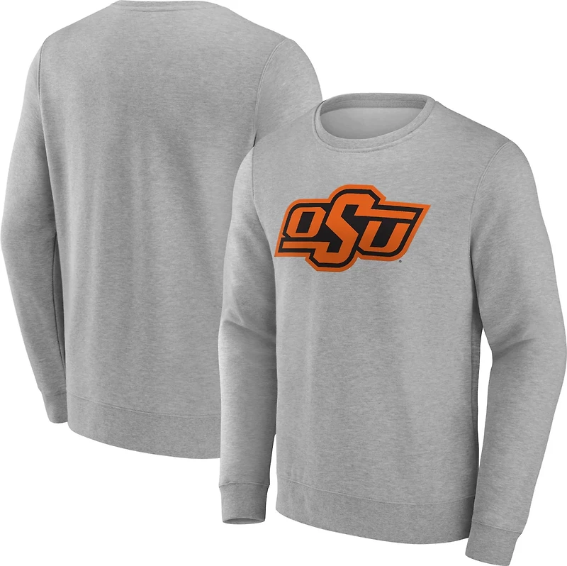 Fanatics Men's Oklahoma State University Evergreen Fleece Applique Crew Pullover