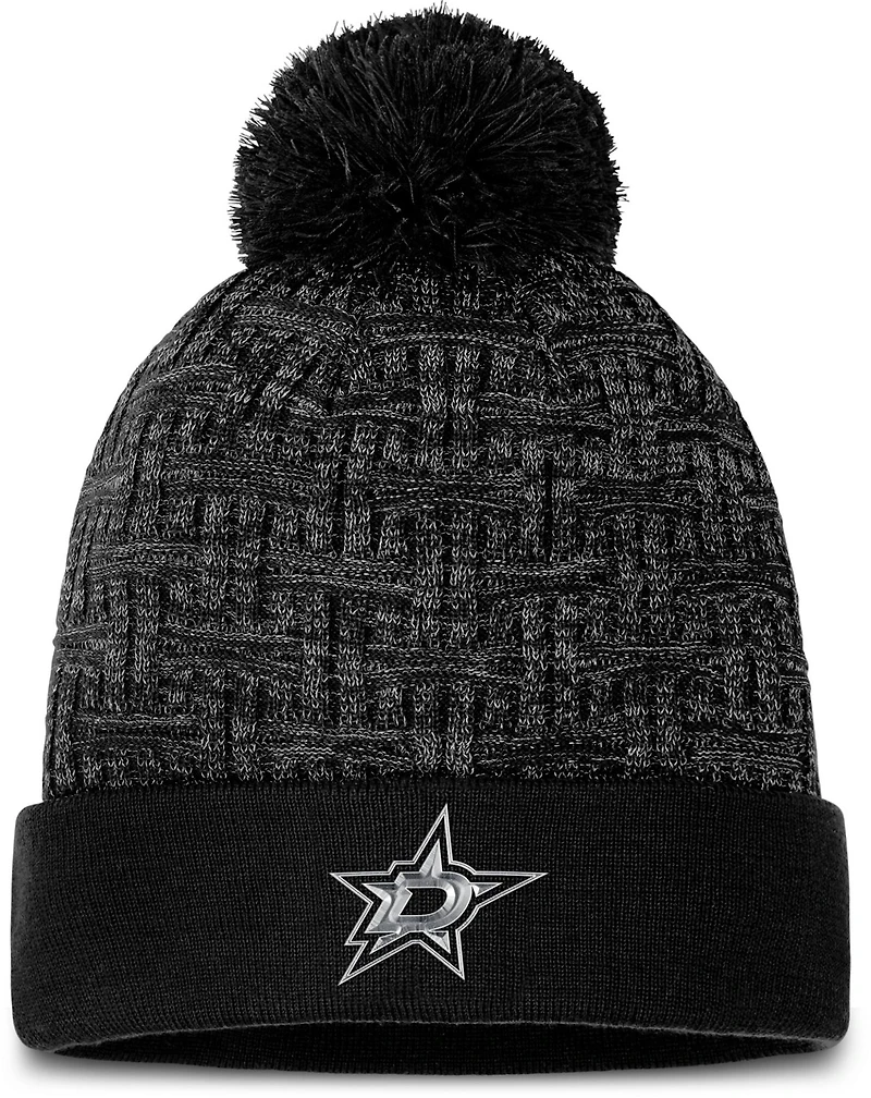 Fanatics Women's Dallas Stars Authentic Pro Road Cuffed Pom Beanie