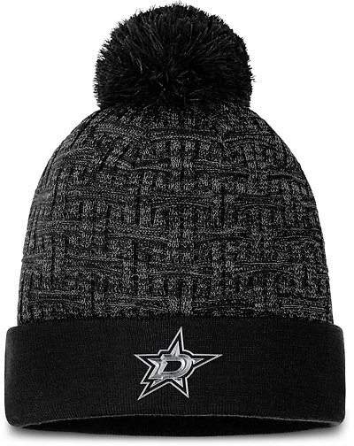 Fanatics Women's Dallas Stars Authentic Pro Road Cuffed Pom Beanie