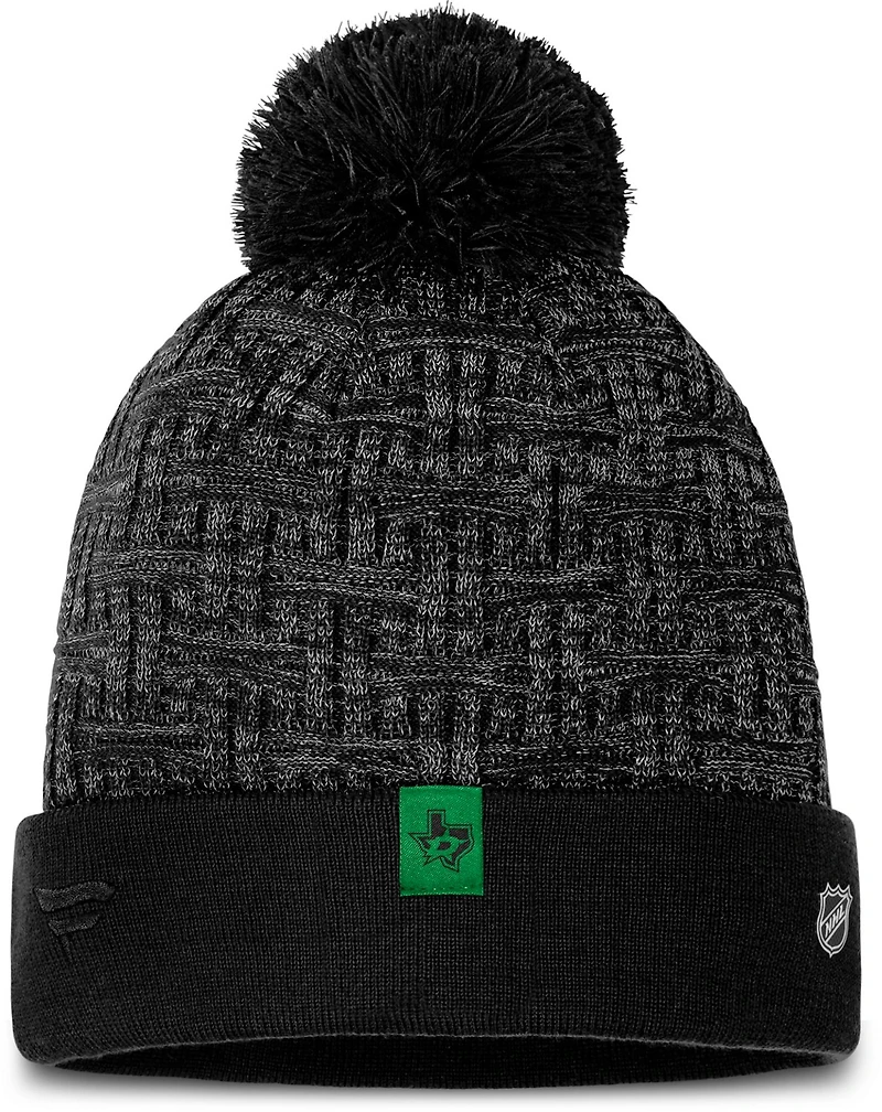 Fanatics Women's Dallas Stars Authentic Pro Road Cuffed Pom Beanie