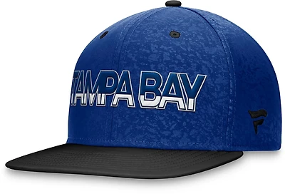 Fanatics Men's Tampa Bay Lightning Authentic Pro Rink Debossed Flat Brim Snapback Hat