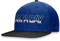 Fanatics Men's Tampa Bay Lightning Authentic Pro Rink Debossed Flat Brim Snapback Hat