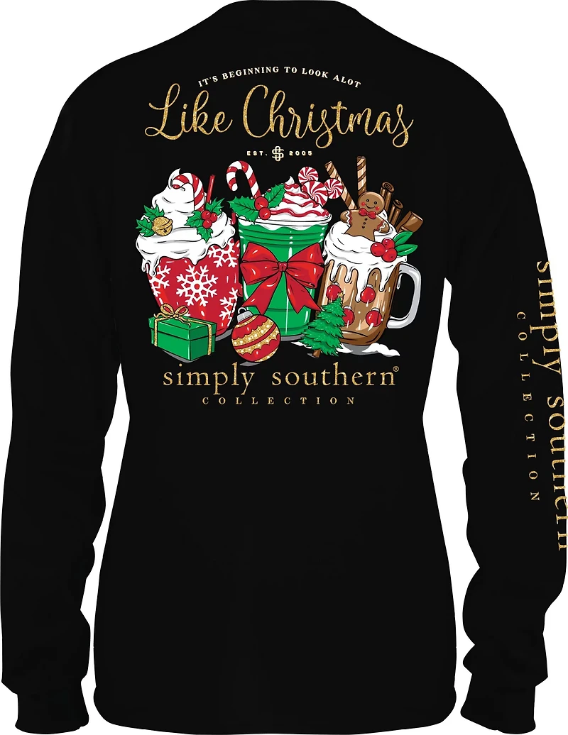 Simply Southern Women’s Beginning to Look Like Christmas Long Sleeve T-shirt