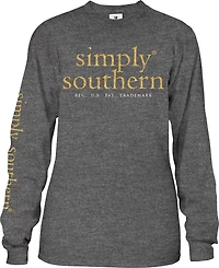 Simply Southern Girls' Santa Dog Long Sleeve T-shirt