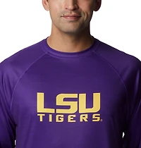 Columbia Sportswear Men's Louisiana State University Terminal Tackle Heather Long Sleeve T-shirt