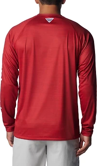 Columbia Sportswear Men's University of Alabama PFG Terminal Tackle Heather Long Sleeve Shirt