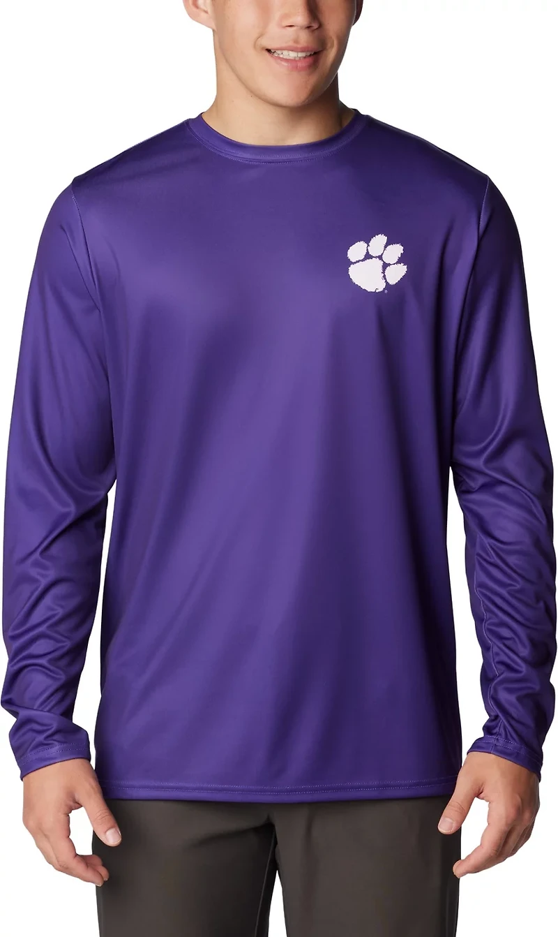 Columbia Sportswear Men's Clemson University PHG Terminal Shot Logo Long Sleeve T-shirt