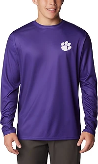 Columbia Sportswear Men's Clemson University PHG Terminal Shot Logo Long Sleeve T-shirt