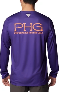 Columbia Sportswear Men's Clemson University PHG Terminal Shot Logo Long Sleeve T-shirt