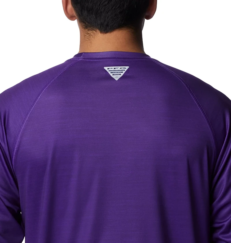 Columbia Sportswear Men's Louisiana State University Terminal Tackle Heather Long Sleeve T-shirt