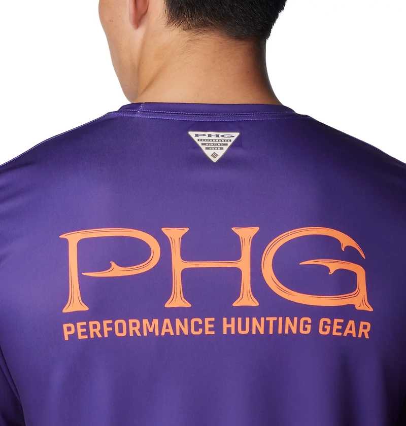 Columbia Sportswear Men's Clemson University PHG Terminal Shot Logo Long Sleeve T-shirt