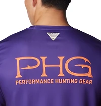 Columbia Sportswear Men's Clemson University PHG Terminal Shot Logo Long Sleeve T-shirt