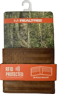 Realtree Burnished Edge American Flag Bi-Fold Wallet