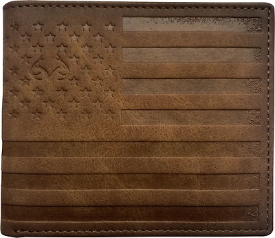 Realtree Burnished Edge American Flag Bi-Fold Wallet