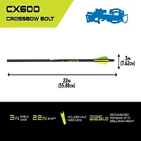 Allen Company Razor CX600 Crossbow Bolt Arrows 3-Pack