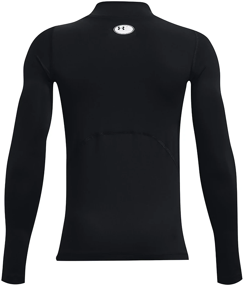 Under Armour Boys' HeatGear Mock Neck Long Sleeve T-shirt