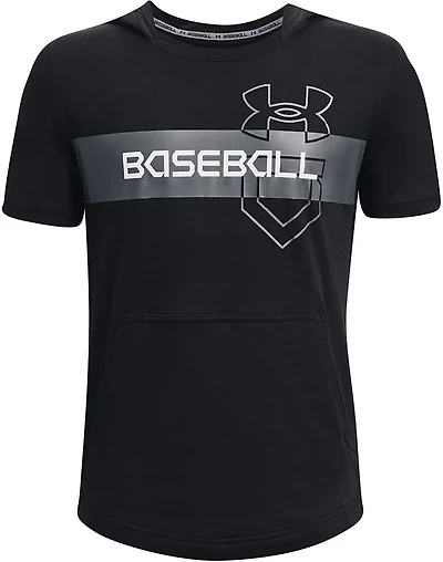 Under Armour Boys' Baseball Short Sleeve Pullover Hoodie