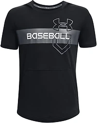 Under Armour Boys' Baseball Short Sleeve Pullover Hoodie