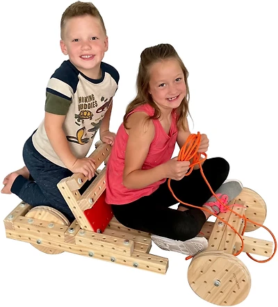 Funphix Woodmobiel Modular Construction STEM Toy