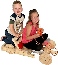 Funphix Woodmobiel Modular Construction STEM Toy