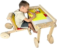 Funphix Woodmobiel Modular Construction STEM Toy