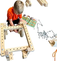 Funphix Woodmobiel Modular Construction STEM Toy