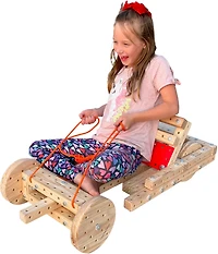 Funphix Woodmobiel Modular Construction STEM Toy
