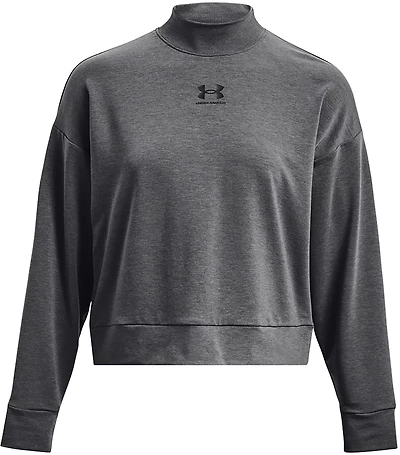 Under Armour Women's Rival Terry Mock Crew Sweatshirt