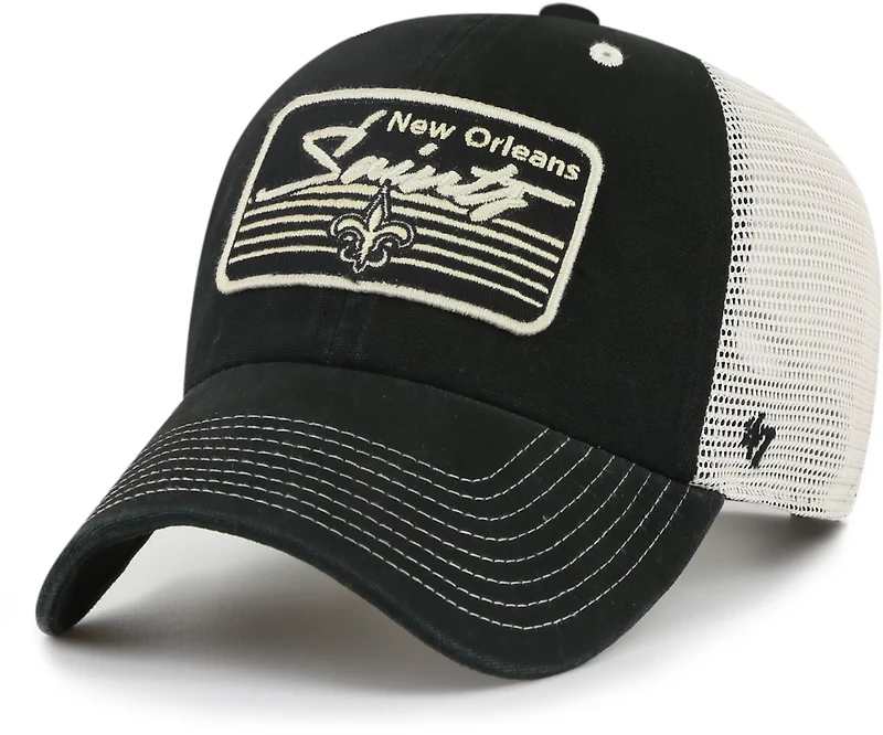 '47 New Orleans Saints Primary Logo Five Point Clean Up Cap