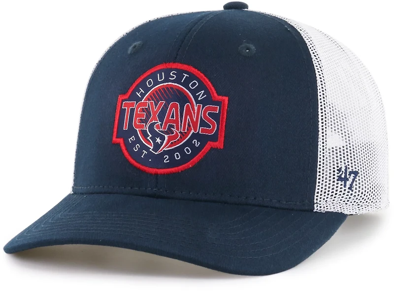 '47 Youth Houston Texans Primary Logo Scramble Strap Trucker Cap