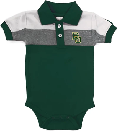 Atlanta Hosiery Company Infant Boys' Baylor University Color Block Polo Creeper