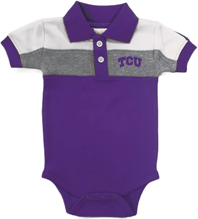 Atlanta Hosiery Company Infants' Texas Christian University Colorblock Polo Creeper