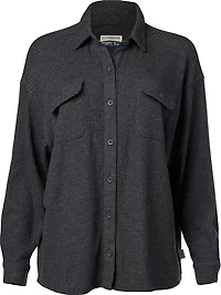 Magellan Outdoors Women's Happy Camper Waffle Shirt Jacket