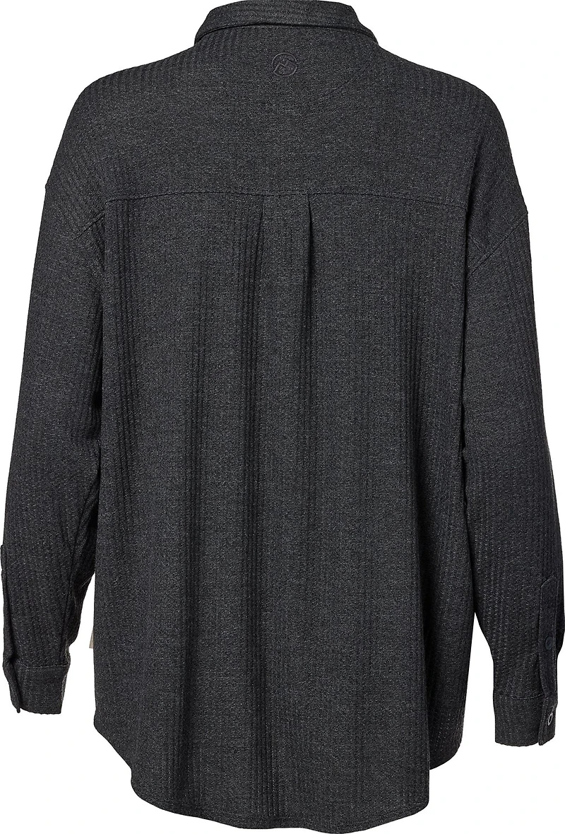 Magellan Outdoors Women's Happy Camper Waffle Shirt Jacket