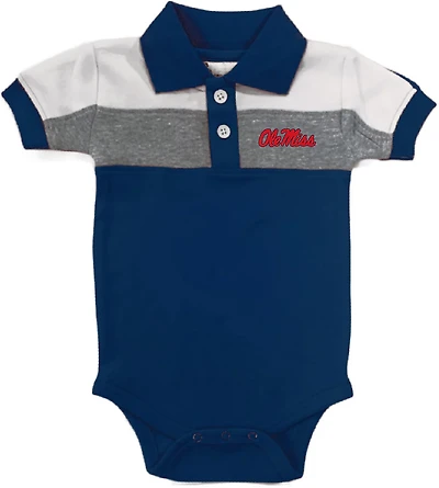 Atlanta Hosiery Company Infants' University of Mississippi Colorblock Polo Creeper