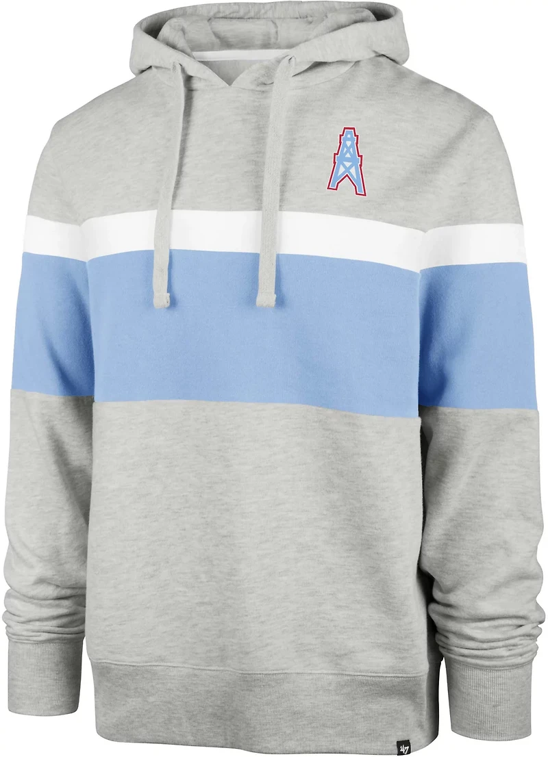 '47 Men's Houston Oilers Warren Long Sleeve Hoodie