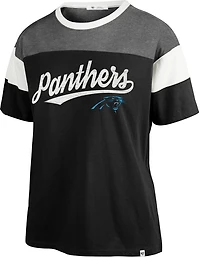 '47 Women's Carolina Panthers Breezy Time Off T-shirt