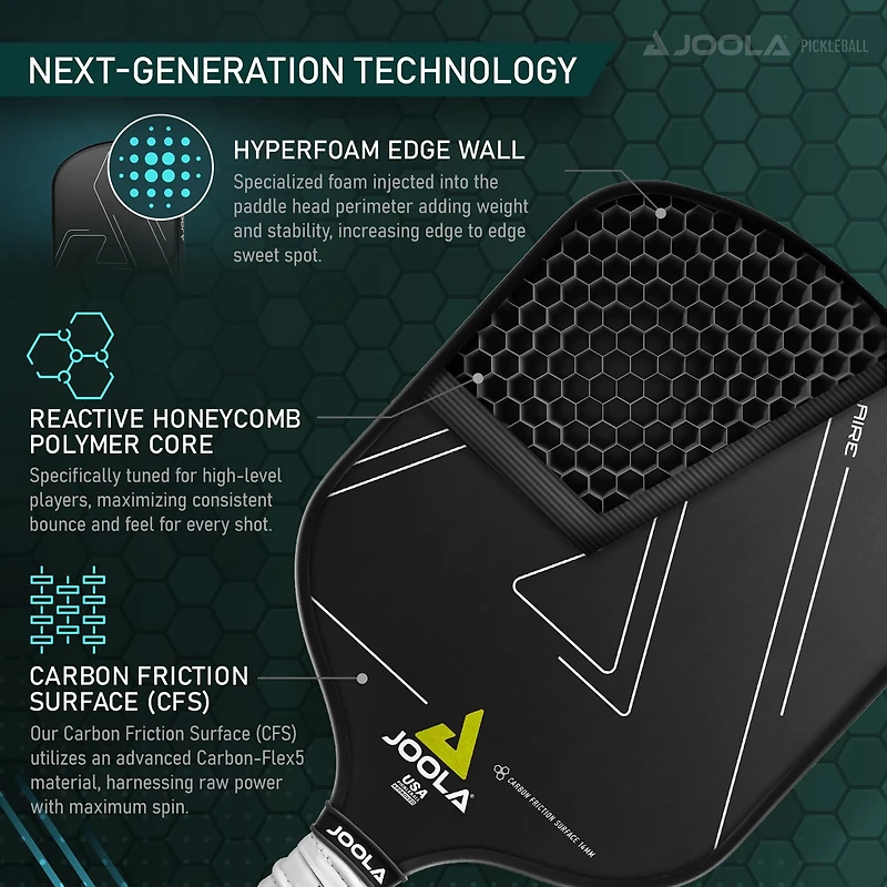 JOOLA Solaire SFS 14mm Pickleball Paddle