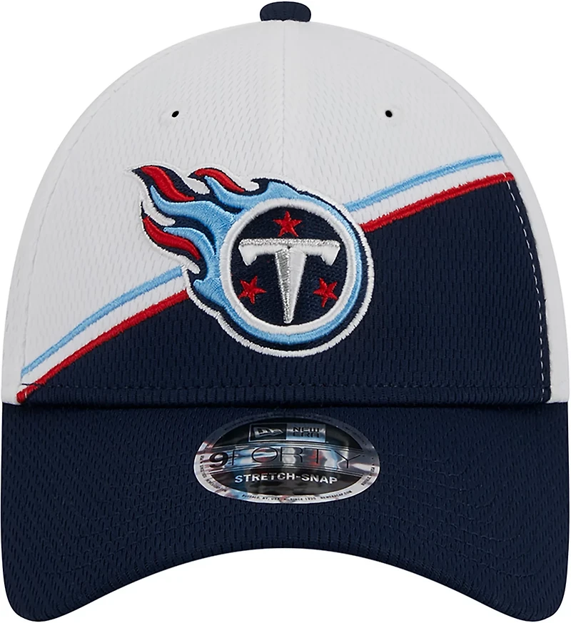 New Era Men's Tennessee Titans 2023 Sideline Stretch Snapback 9FORTY Cap