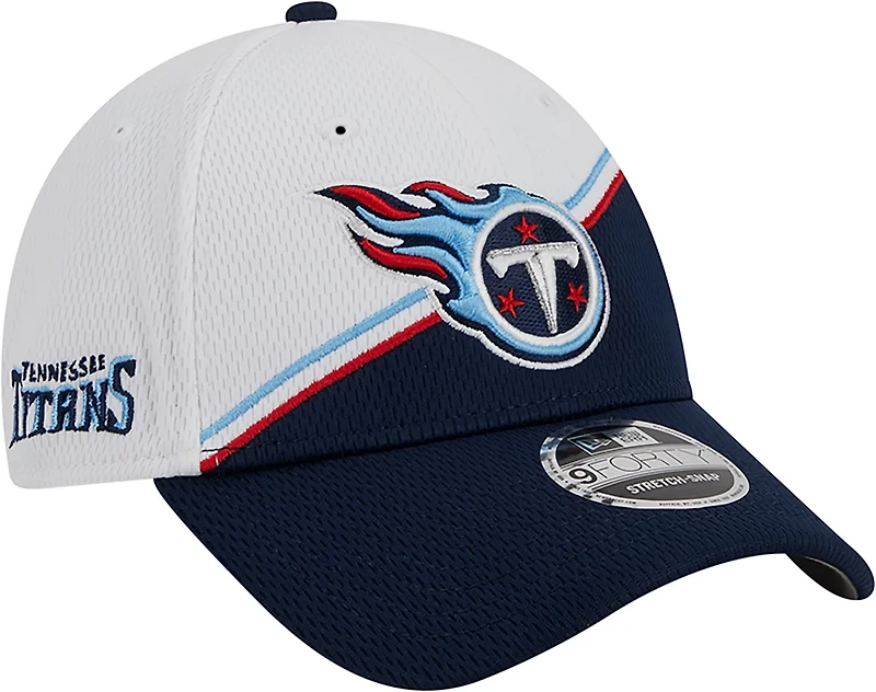 New Era Men's Tennessee Titans 2023 Sideline Stretch Snapback 9FORTY Cap