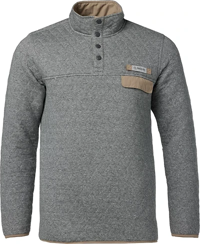 Magellan Outdoors Men's Campfire Quilted Quarter Snap Pullover