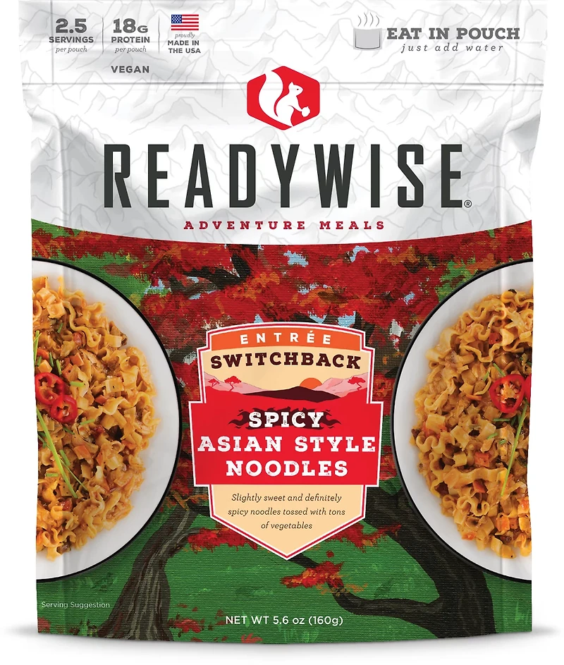 ReadyWise Adventure Meal Switchback Spicy Asian Style Noodles