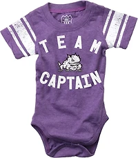 Wes and Willy Infants' Texas Christian University Sleeve Stripe Onesie