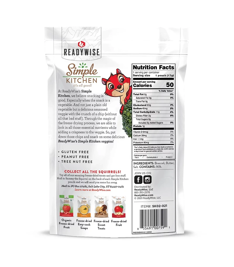 ReadyWise Simple Kitchen Buttered Broccoli 6-Pack